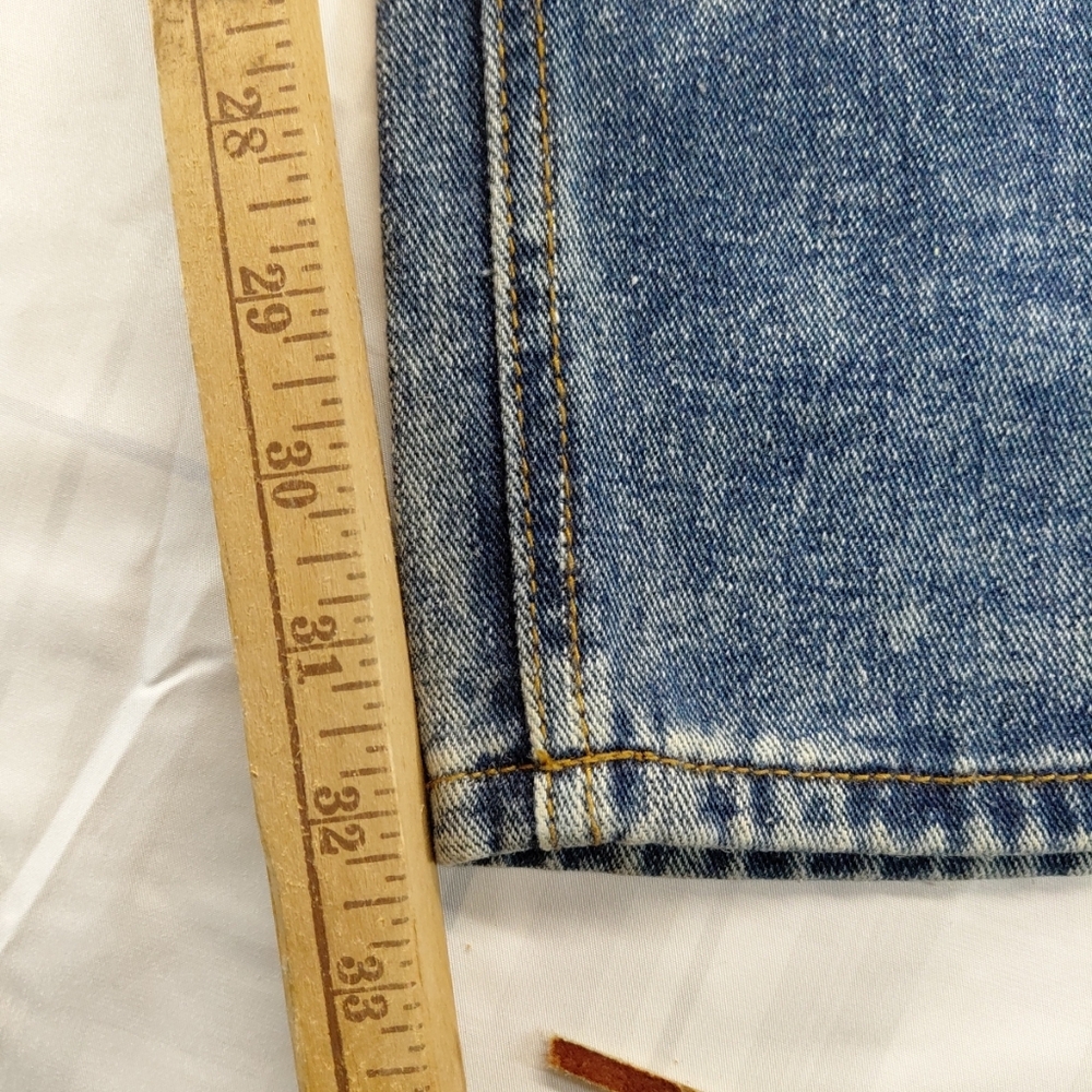 Kaalu Men's Euro Distressed Jeans 38x32 Blue - Picture 7 of 7